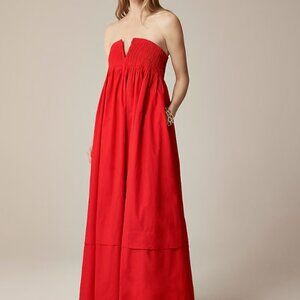 J.Crew Collection strapless notched maxi dress M/10 - NWT